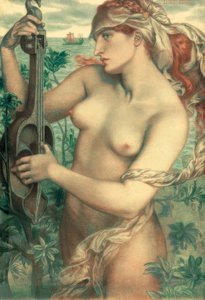 Ligeia Siren de Dante Gabriel Charles Rossetti