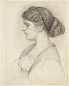 Busto de perfil de Fanny Cornforth de Dante Gabriel Rossetti