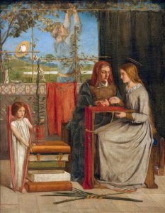 A infância de Maria Virgem de Dante Gabriel Charles Rossetti