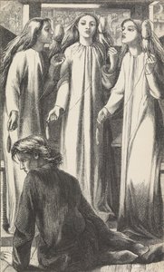 O Mestre da Música, 1855. de Dante Gabriel Rossetti