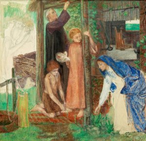 A Páscoa na Sagrada Família de Dante Gabriel Charles Rossetti
