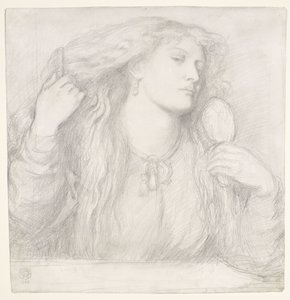 Mulher a pentear-se, Fanny Cornforth de Dante Gabriel Rossetti
