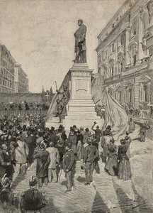 Inauguração do monumento a Quintino Sella, por Ettore Ferrari, 9 de abril de Dante Paolocci