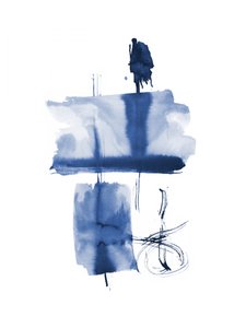 Figura abstrata em azul de Danushka Abeygoda