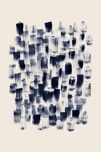 Pinceladas abstratas em azul-marinho de Danushka Abeygoda