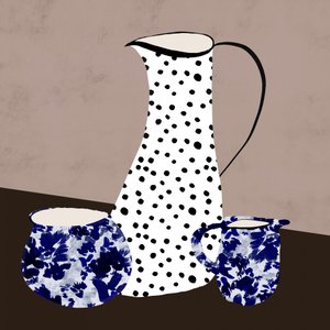 Bolinhas e motivos florais de Danushka Abeygoda
