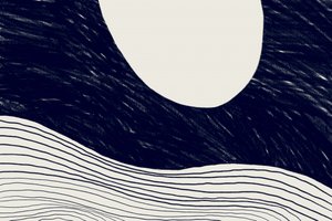 Lua abstrata e serena de Danushka Abeygoda