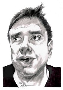 Alessandro Di Battista, 2023 (desenho digital a lápis de cor) de Dariush Radpour