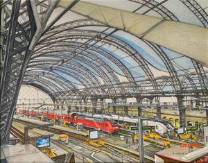 All Aboard!, 2023 (lápis sobre papel)