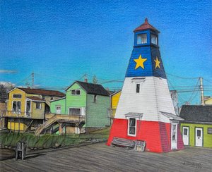 Cais do Farol, 2018 (lápis sobre papel)