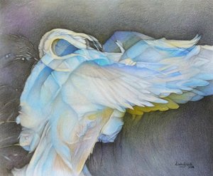 Taking Flight, 2019 (lápis sobre papel)