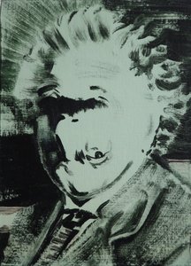 Einstein, 2013 (acrílico sobre cartão)