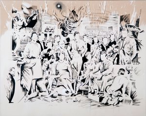 Milagre do escravo, 2017 (óleo sobre tela) de Darren Coffield