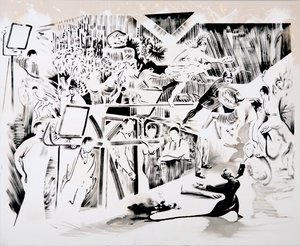 RFK, 2018 (óleo sobre tela) de Darren Coffield