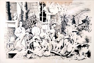 Romanov Flora, 2017 (óleo sobre tela) de Darren Coffield