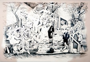 Vénus trazendo armas, 2018 (óleo sobre tela) de Darren Coffield