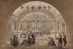 Calvário (cor litho) de David (after) Roberts