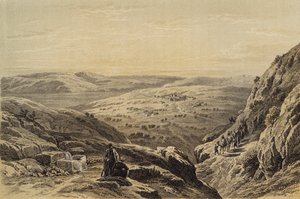 Cana, Vista Geral (cor litho) de David (after) Roberts