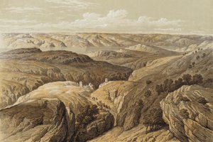 Natureza selvagem de Engedi (cor litho) de David (after) Roberts