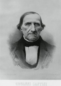 Retrato de Giovanni Santini (1787-1877), astrônomo, matemático e cientista italiano