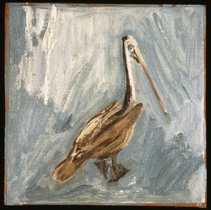 Pelicano (óleo sobre tela a bordo)