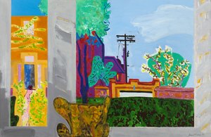 Pink Man Passing, c.1995-96 (óleo sobre tela) de David Alan Redpath Michie