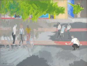 Tocar Boule em St Jean, 2008 (óleo sobre tela)