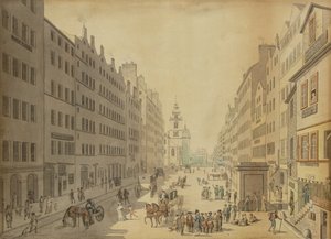 Vista da rua principal de Edimburgo, a partir do leste, 1793