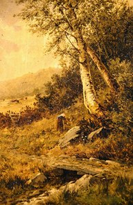 Paisagem (óleo sobre tela) de David Bates