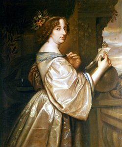Retrato da Rainha Christine da Suécia (1626-1689). Pintura de David Beck, preservada no Castelo de Gripsholm.