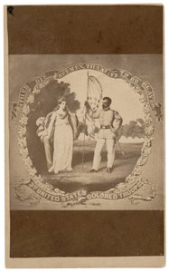 "Antes morrer livres, do que viver para ser escravos",c. 1864 (impressão) de David Bustill Bowser