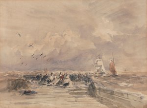 Dieppe Pier, Brisa Rígida de David Cox