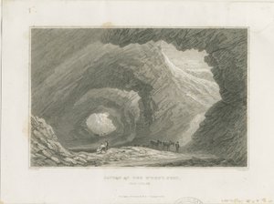 Dudley - Caverna no Ninho de Wren: gravura em aço, nd [c 1829] de David Cox