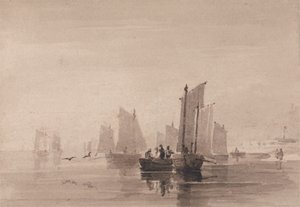 Pesca ao largo de Hastings de David Cox