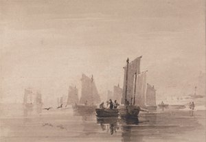 Pesca ao largo de Hastings de David Cox