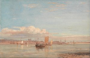 Hospital de Greenwich a partir de Woolwich Reach de David Cox