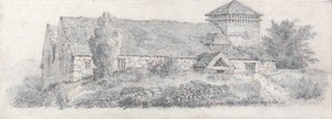 Igreja de Llanfair, País de Gales do Norte para Um tratado sobre pintura de paisagem e efeito em aguarelas de David Cox