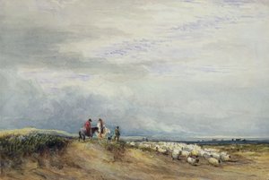 Cavaleiros no Ulverstone (wc no papel) de David Cox