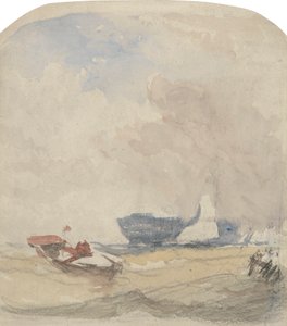 Estudo do Mar com Hulk, Barco à Vela e Barco a Remo de David Cox