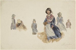 Estudos de mulheres de David Cox