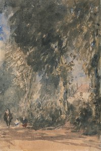 Os Portões da Abadia Olhando para Greenfield House de David Cox