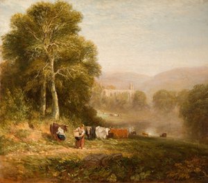 Abadia de Bolton, 1844. de David Cox the elder