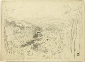 Pont Pwl Gwyn, rio Usk de David Cox the elder