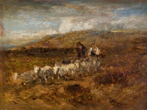 Pastores galeses, 1841. de David Cox the elder