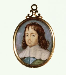 Carlos II quando menino (aquarela sobre pergaminho)