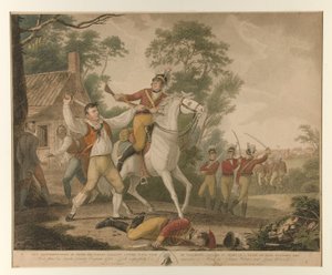 Esta Representação da Ação Galante de Pedro Francisco com Nove de Cavalaria Tartletons à Vista de uma Tropa de Quatrocentos Homens