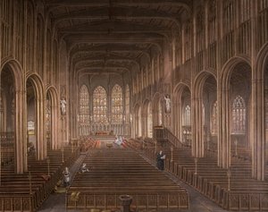 Interior, de, st. Michaels, igreja, Coventry, 1862