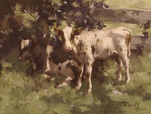 Vitelos sob uma árvore de David Gould