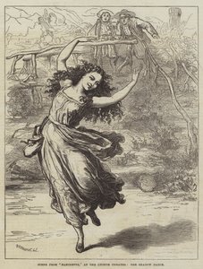 Cena de Fanchette, no Lyceum Theatre, a Dança das Sombras