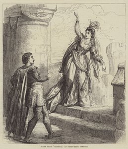 Cena de Rebecca, no Teatro Drury-Lane de David Henry Friston
